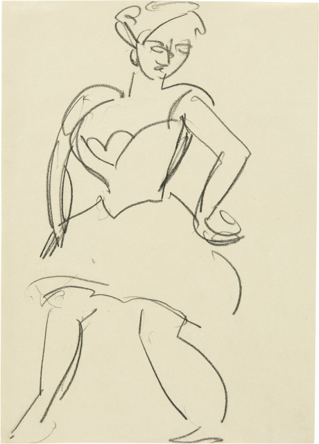 Ernst Ludwig Kirchner : Tänzerin, Around 1910