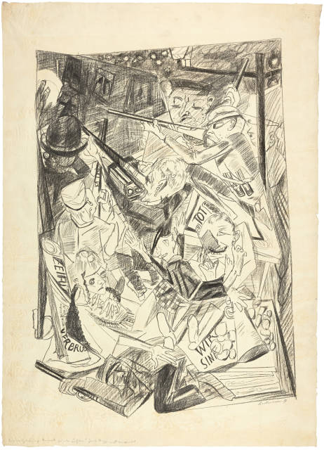 Max Beckmann  : Die Letzten , 1919