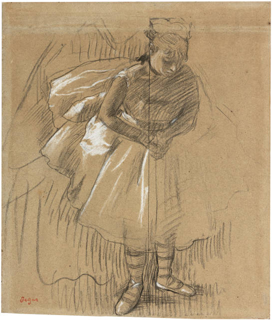 Edgar Degas  : Danseuse s’inclinant , Circa 1875 to 1876