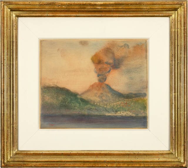 Edgar Degas  : Le Vésuve - Souvenir de Naples , 1892