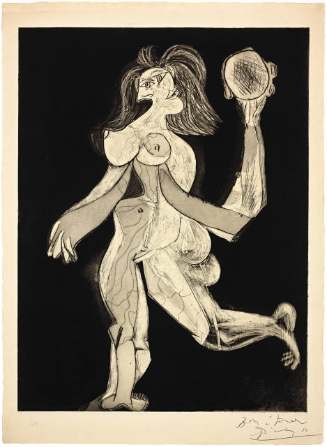 Pablo Picasso  : La femme au tambourin , Paris 1939