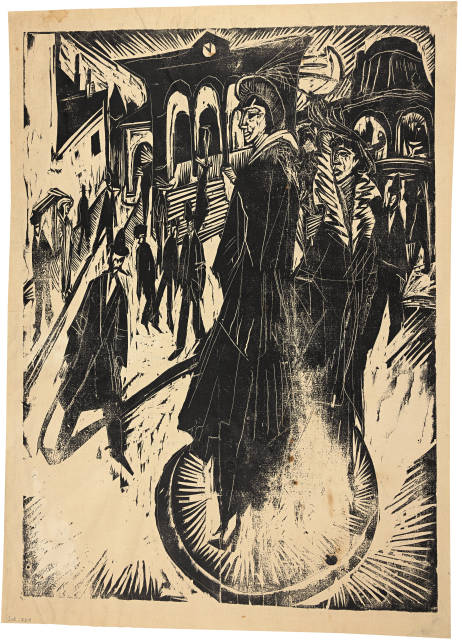 Ernst Ludwig Kirchner  : Frauen am Potsdamer Platz, Berlin , 1914 