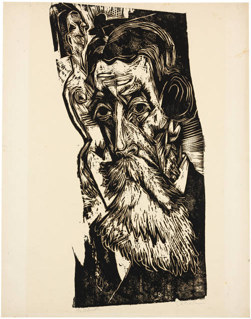 Ernst Ludwig Kirchner  : Kopf Ludwig Schames , 1918 