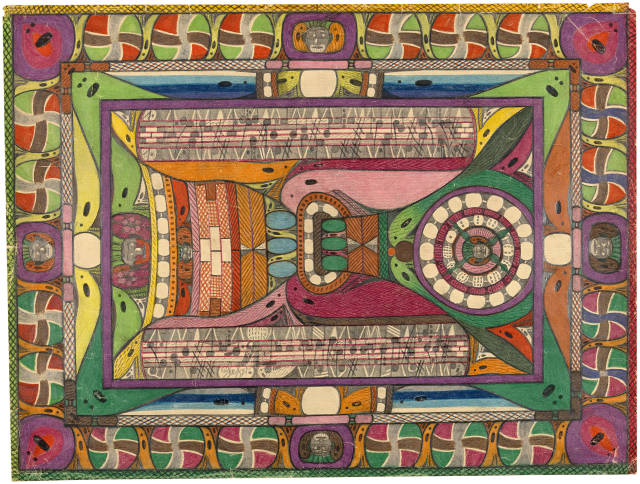 Adolf Wölfli  : Erklärung hiesiges Bild: Durch allerlei  ..., 1926