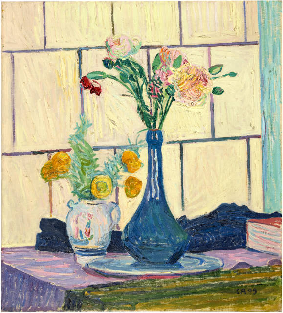 Cuno Amiet  : Nelken und Ranunkeln , 1909