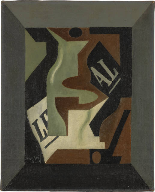 Juan Gris : Carafe et verre, 1919