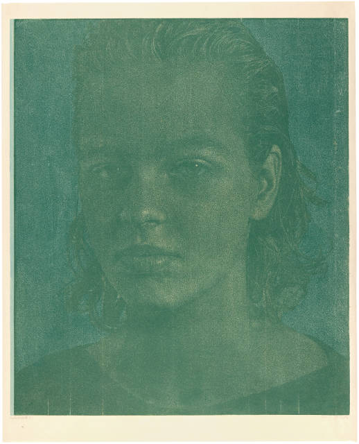 Franz Gertsch  : Natascha III , 1987
