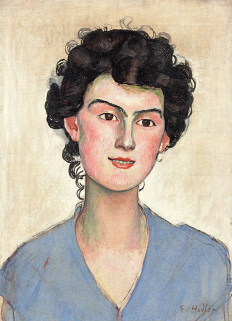 Ferdinand Hodler : Bildnis Clara Battié (Le sourire), 1898