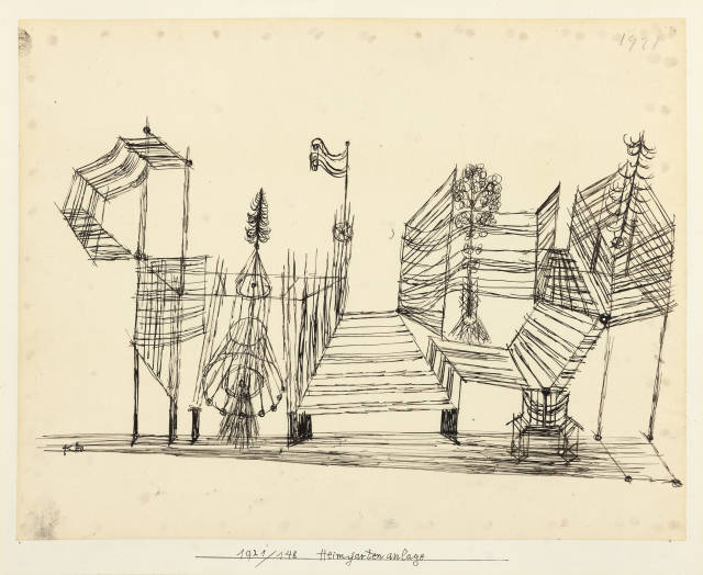 Paul Klee : Heimgartenanlage, 1921 - work number 1921.148