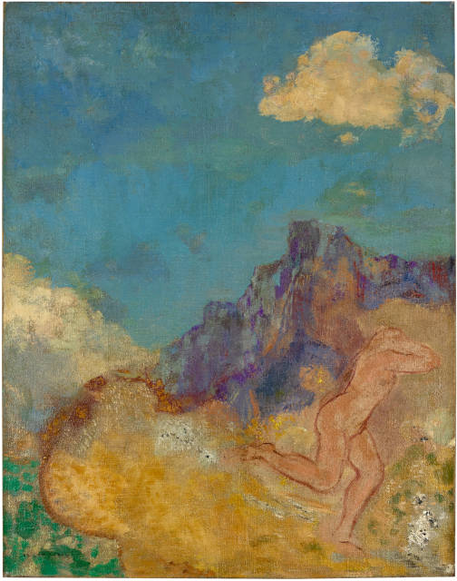 Odilon Redon  : La fuite , 1910 
