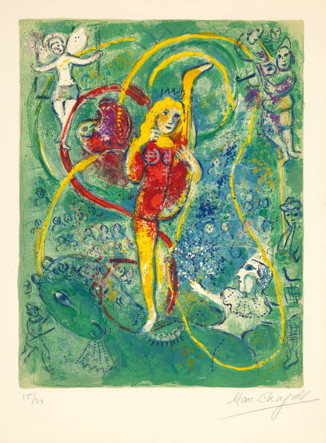 Marc Chagall  : Cirque. Lithographies originales de Marc  ..., 1967