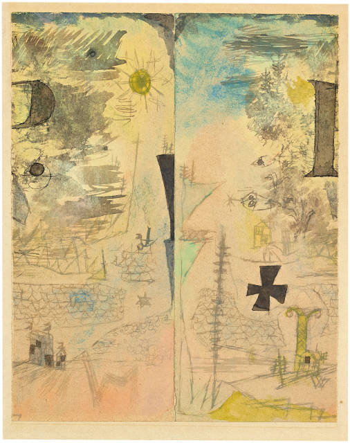 Paul Klee  : Gedenkblatt , 1918 - work number 1918.125