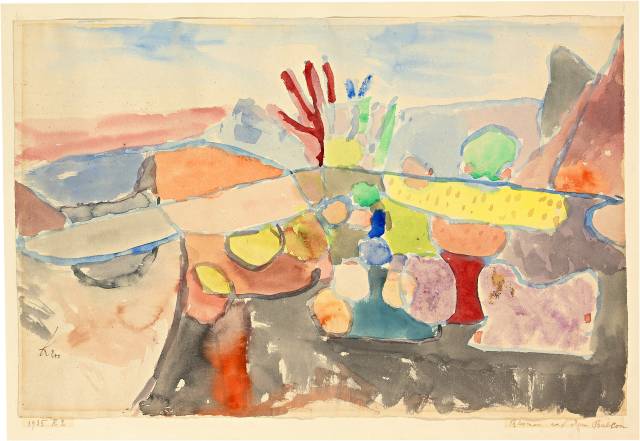 Paul Klee : Blumen auf dem Balkon, 1935 - Werknummer 1935.142 (R 2) 