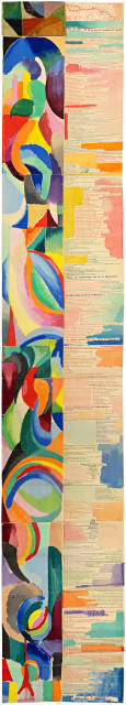 Sonia Delaunay-Terk  : Blaise Cendrars. La Prose du Transsibérien  ..., 1913