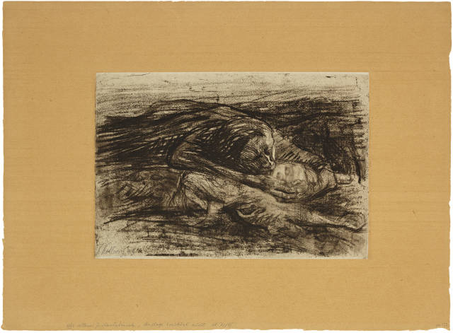 Käthe Kollwitz  : Mutter und toter Sohn , 1903