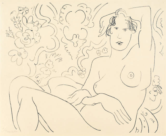 Henri Matisse : Nu assis, le bras gauche sur la tête, 1926