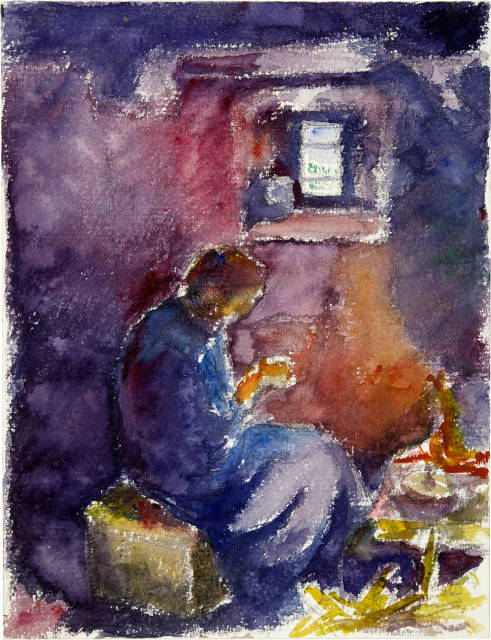 Giovanni Giacometti : In der Küche, Circa 1916