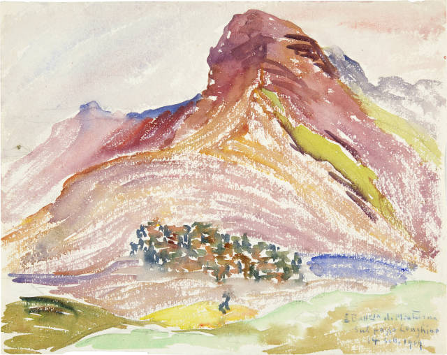 Giovanni Giacometti : Militärmanöver auf dem Pass Lunghin, 14. ..., 1909