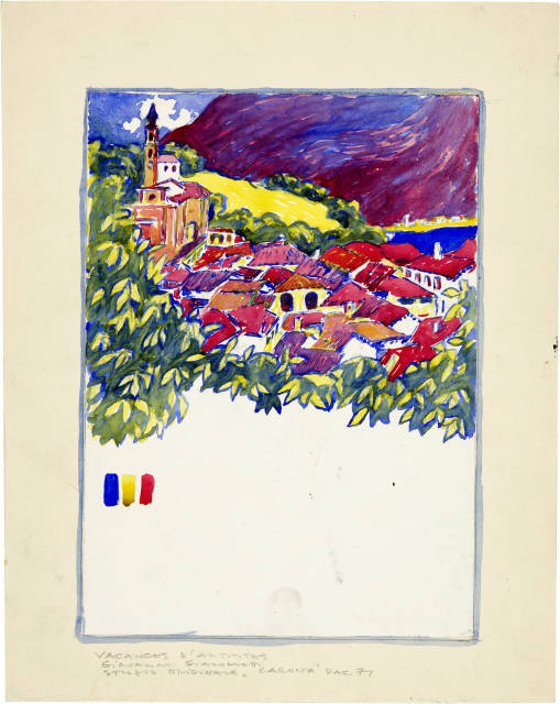 Giovanni Giacometti  : 9 Original-Entwürfe zu Illustrationen  ..., 1907