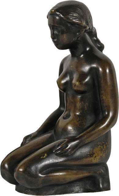 Aristide Maillol : Femme à genoux, 1905 or earlier, probably cast between 1906 and 1938 (probably F. Godard)