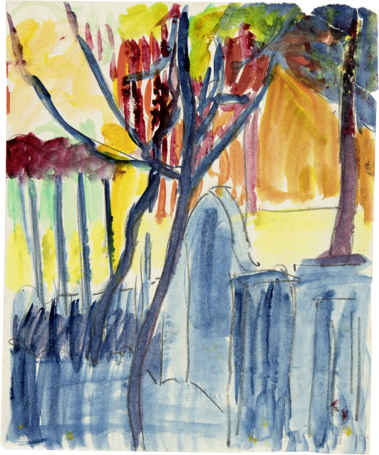 Cuno Amiet  : Am Gartentor , 1921