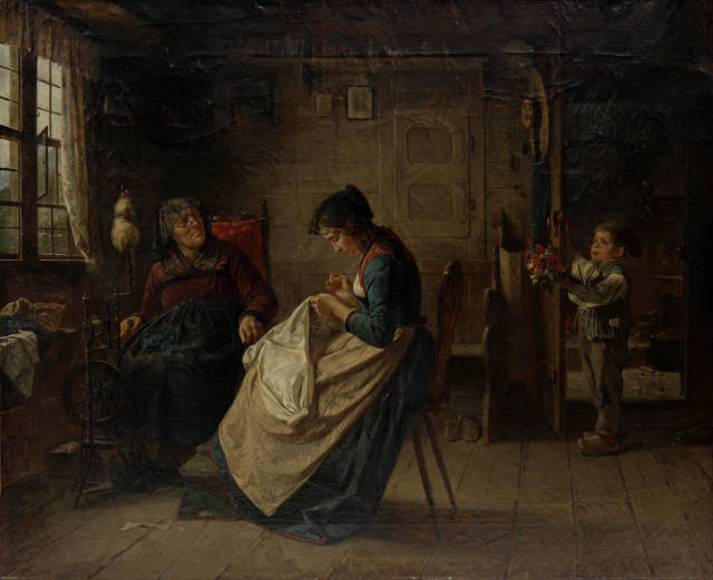 Benjamin Vautier d.Ä. : Der kleine Blumenbote, 1862