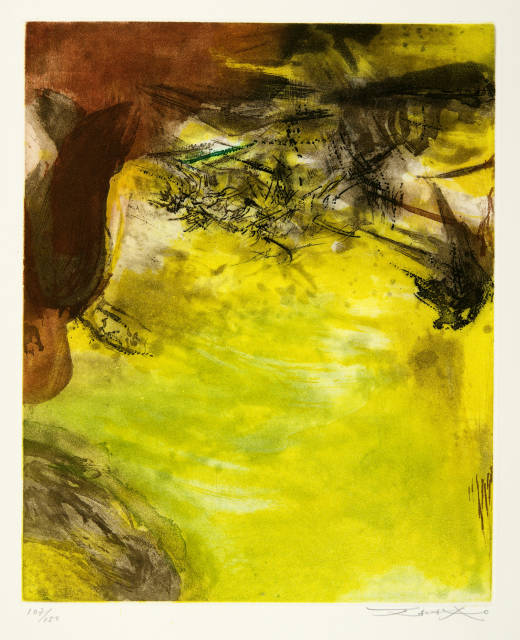 Zao Wou-Ki  : Ezra Pound. Canto Pisan LXXVI , 1972