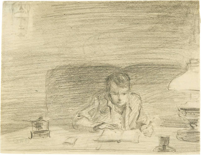 Alfred Kubin  : Selbstbildnis , 1899