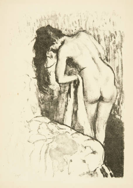 Edgar Degas  : Femme nue debout, à sa toilette , 1891-1892