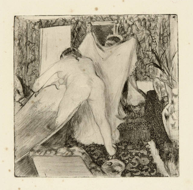 Edgar Degas : La sortie du bain, 1879-1880
