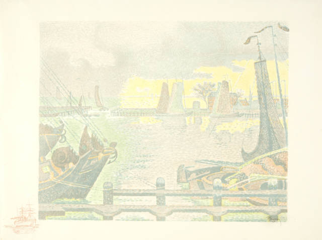 Paul Signac : Les bateaux à Flessingue, 1896/1897