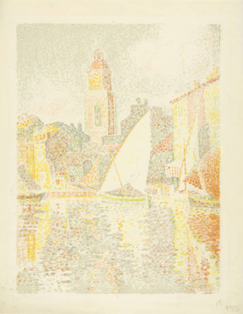 Paul Signac  : Saint-Tropez: Le Port , 1897/1898