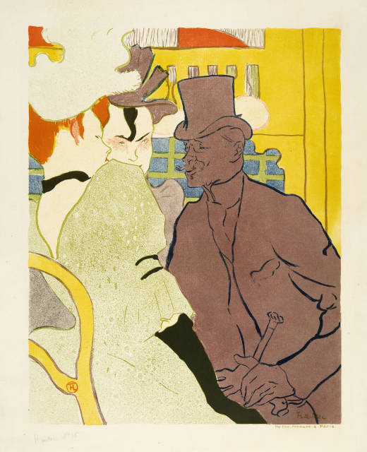 Henri de Toulouse-Lautrec  : L’Anglais au Moulin Rouge , 1892, edition from 1892