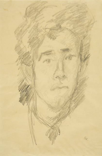 Giovanni Giacometti  : Bildnis Alberto Giacometti , Circa 1919