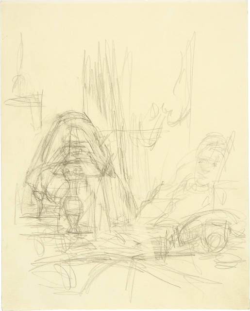 Alberto Giacometti : Olivier Larronde à son bureau, 1958
