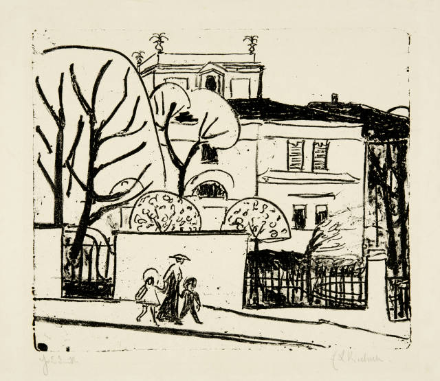 Ernst Ludwig Kirchner : Villa im Garten (Villa mit Garten im Frü..., 1910
