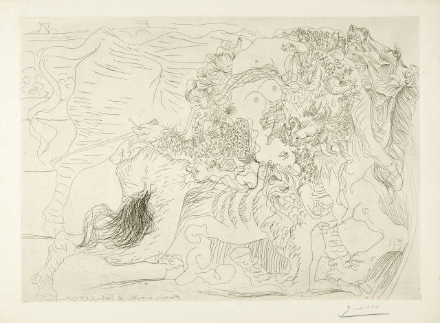 Pablo Picasso  : Femme Torero. Dernier baiser? , Paris, 12. Juni 1934 