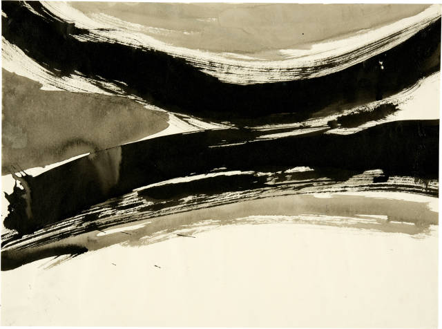 Sam Francis : Black and Grey, 1950