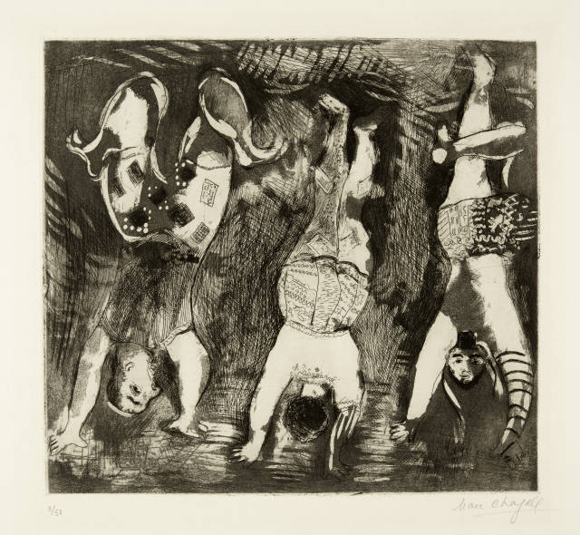 Marc Chagall : Les trois acrobates, 1923