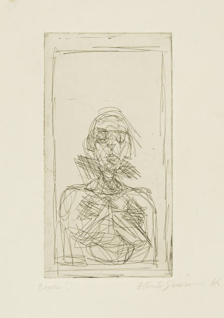 Alberto Giacometti : Buste de femme nue II, 1954/1955