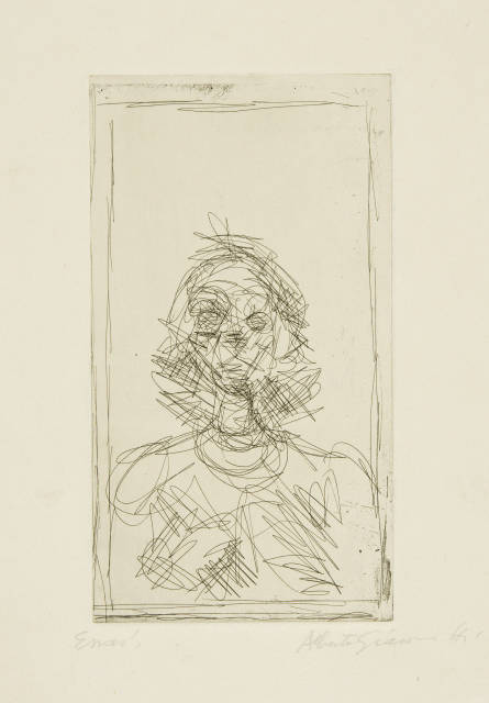 Alberto Giacometti : Buste de femme nue III, 1954/1955