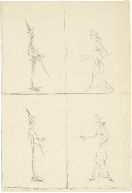 Alberto Giacometti  : Tristan et Iseult , 1958/1959