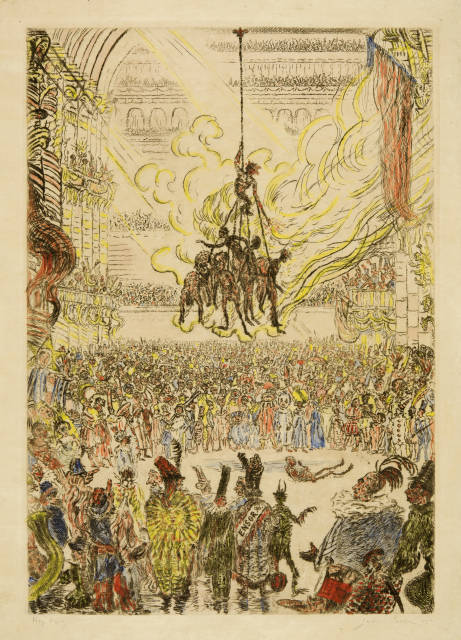 James Ensor : La vengeance de Hop-Frog, 1898
