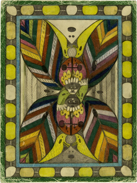 Adolf Wölfli  : Betti Batthurst von Brand-See , 1920 
