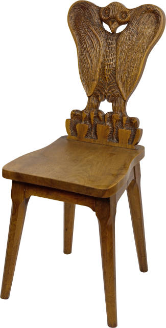 Giovanni Giacometti  : Stabelle mit Eulenmotiv , Circa 1910