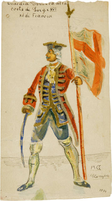 Alberto Giacometti  : Guardia Svizzera alla corte di Luigi XVI re  ..., 1914 