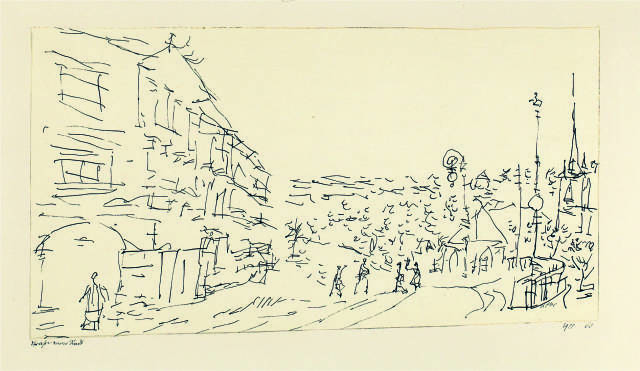 Paul Klee : Strasse einer Stadt, 1911 - work number 1911.60