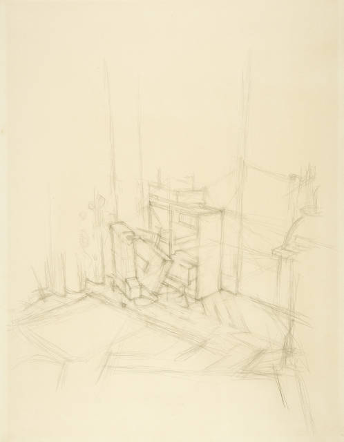 Alberto Giacometti  : Intérieur, dans l'appartement de Annette  ..., After 1963