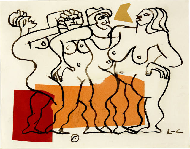 Le Corbusier : Quatre nus féminins debout, Circa 1960-1963