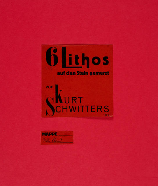 Kurt Schwitters  : Probedrucke: Innentitel von: MERZ 3. MERZ  ..., 1923